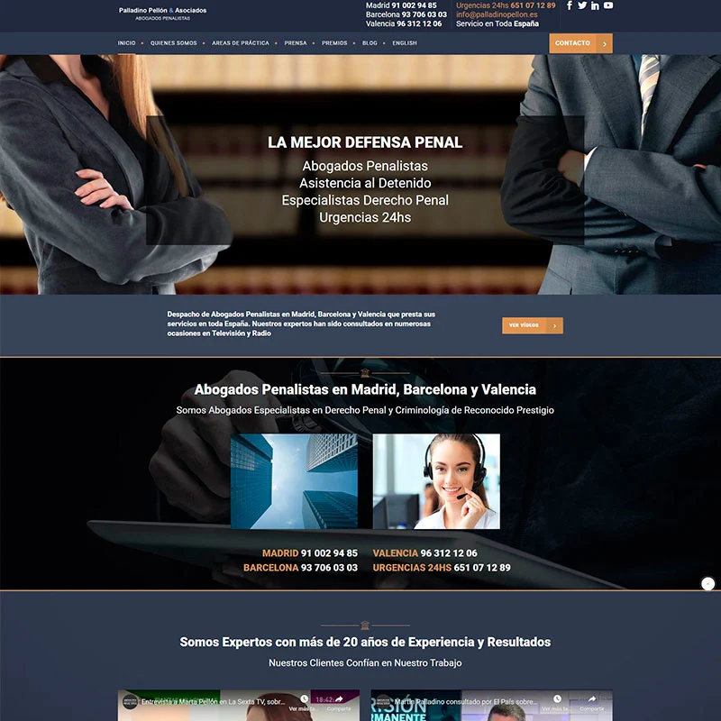 Trabajo realizado cómo desarrollador web málaga
